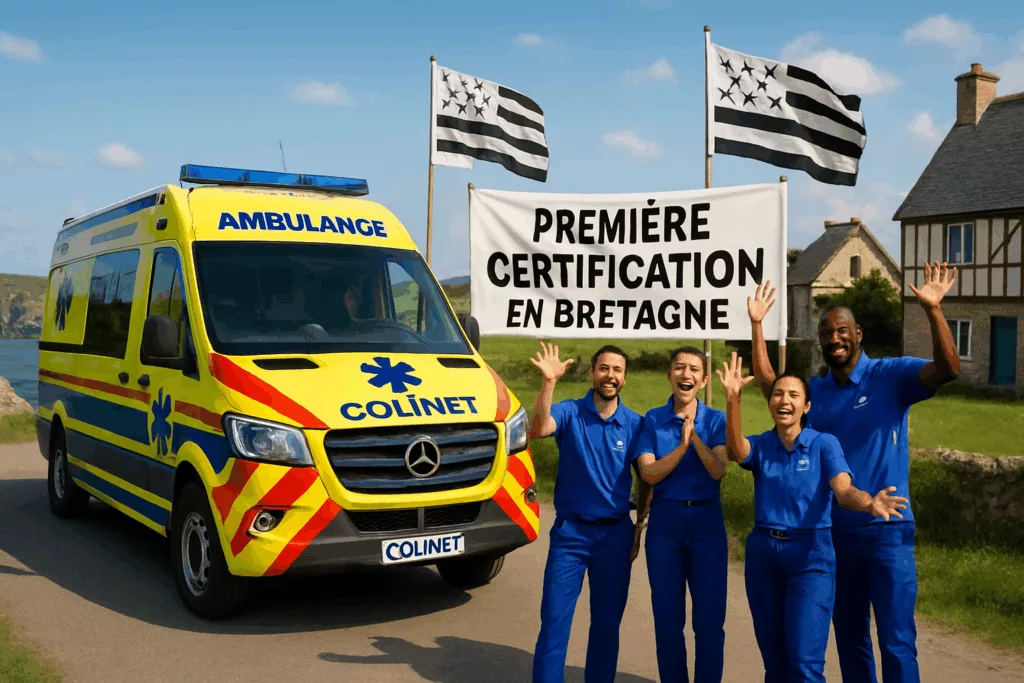 découvrez comment la bretagne se distingue avec l'obtention de sa première certification grâce aux ambulances colinet, un pas en avant vers un service de santé de qualité et un engagement envers l'excellence.