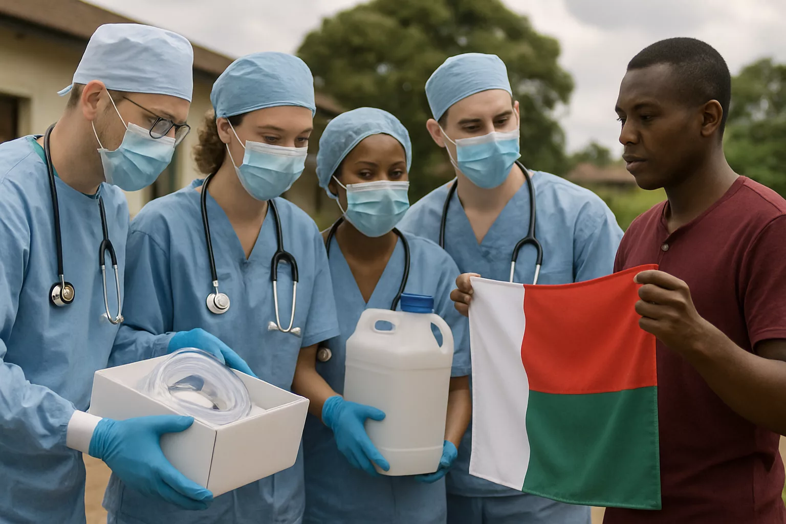 des médecins de l'eure se mobilisent pour envoyer du matériel médical essentiel à madagascar. découvrez leur initiative solidaire visant à soutenir les soins de santé sur l’île.