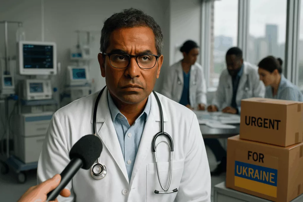 découvrez l'interview du dr surennaidoo sur l'organisation et l'importance de l'envoi de matériel médical essentiel pour soutenir l'ukraine en période de crise humanitaire.