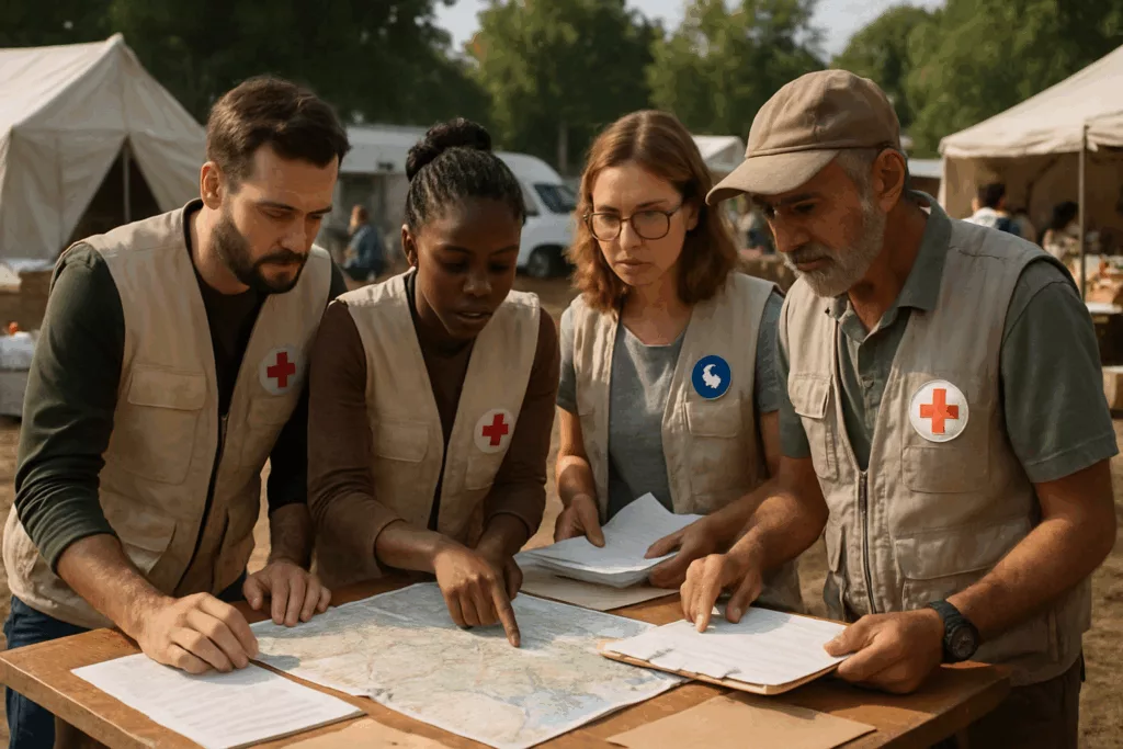 rejoignez nos équipes humanitaires et participez activement aux interventions d'urgence. devenez acteur du changement en apportant votre aide sur le terrain et en faisant la différence lors des crises humanitaires.