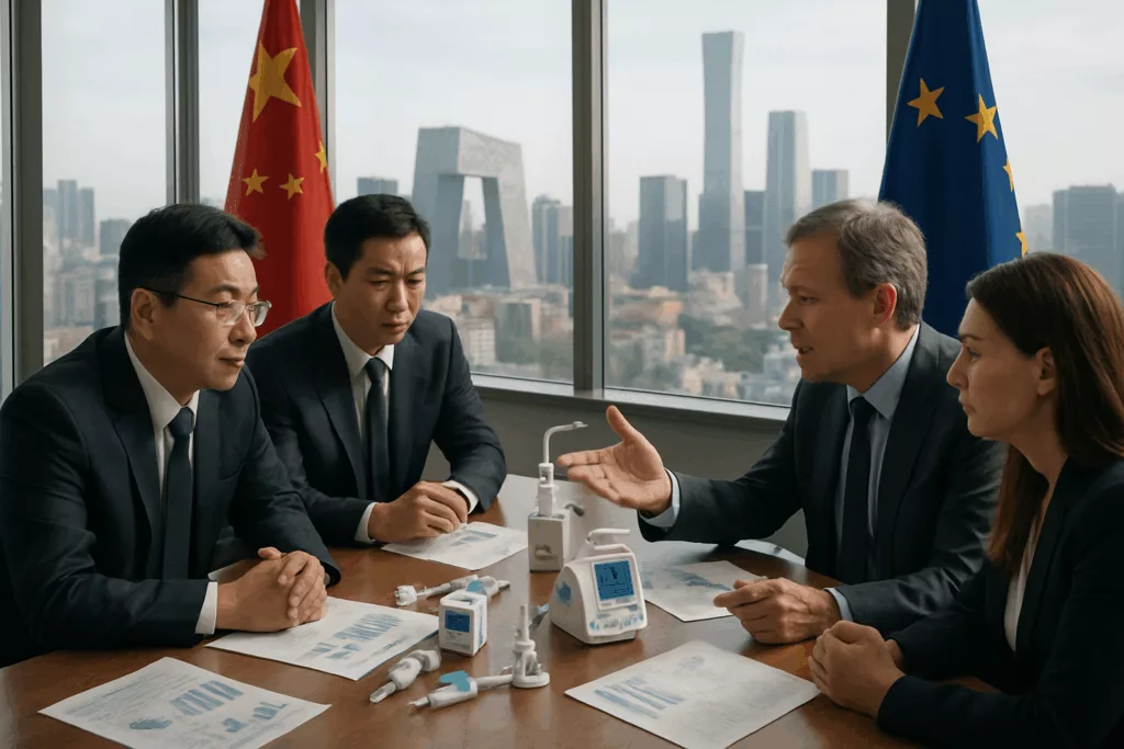la chine limite désormais l'accès des entreprises de l'union européenne aux marchés publics de matériel médical, impactant les exportations européennes et les relations commerciales avec pékin. découvrez les raisons et enjeux de cette décision.