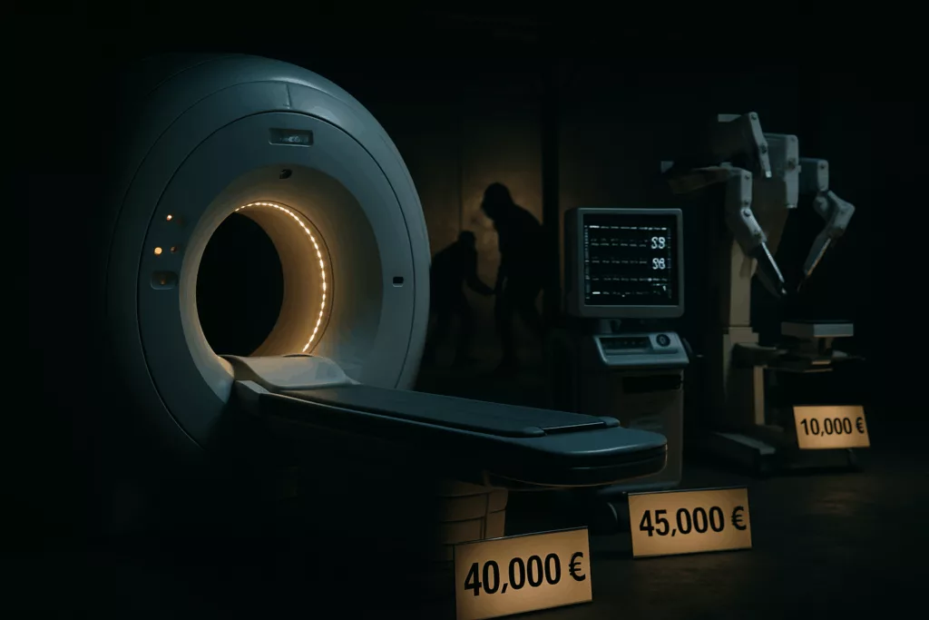 découvrez comment des appareils médicaux, dont la valeur atteint jusqu'à 80.000 euros, attirent l'attention des voleurs. enquête sur un marché parallèle préoccupant pour la sécurité des établissements de santé.