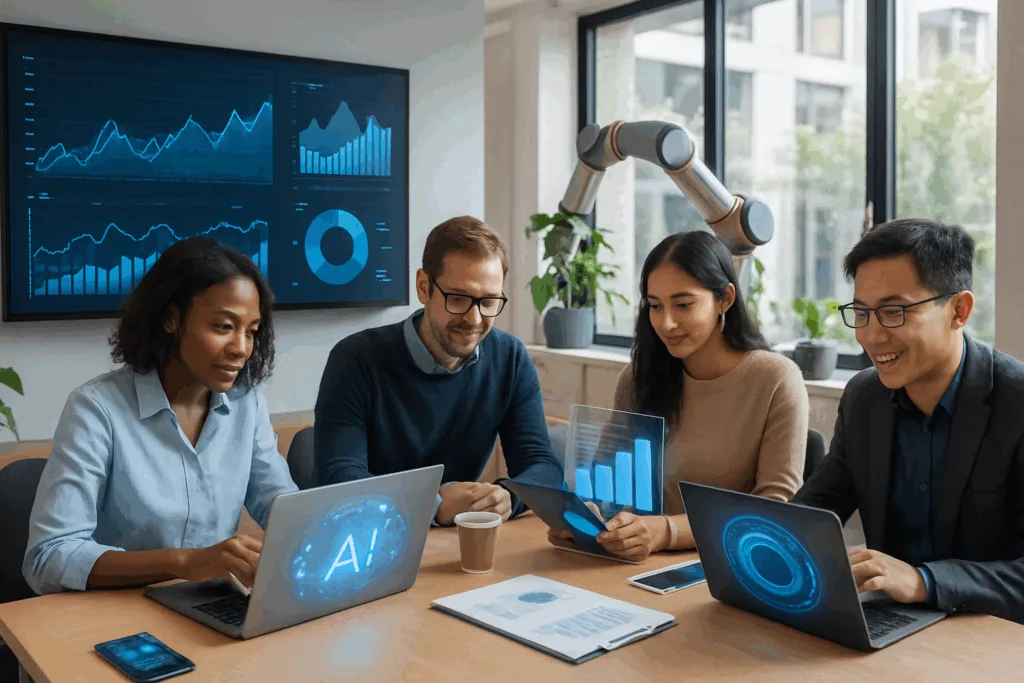 découvrez comment les technologies numériques et l'intelligence artificielle transforment le monde professionnel, optimisant la productivité, l'innovation et la prise de décision dans les entreprises.