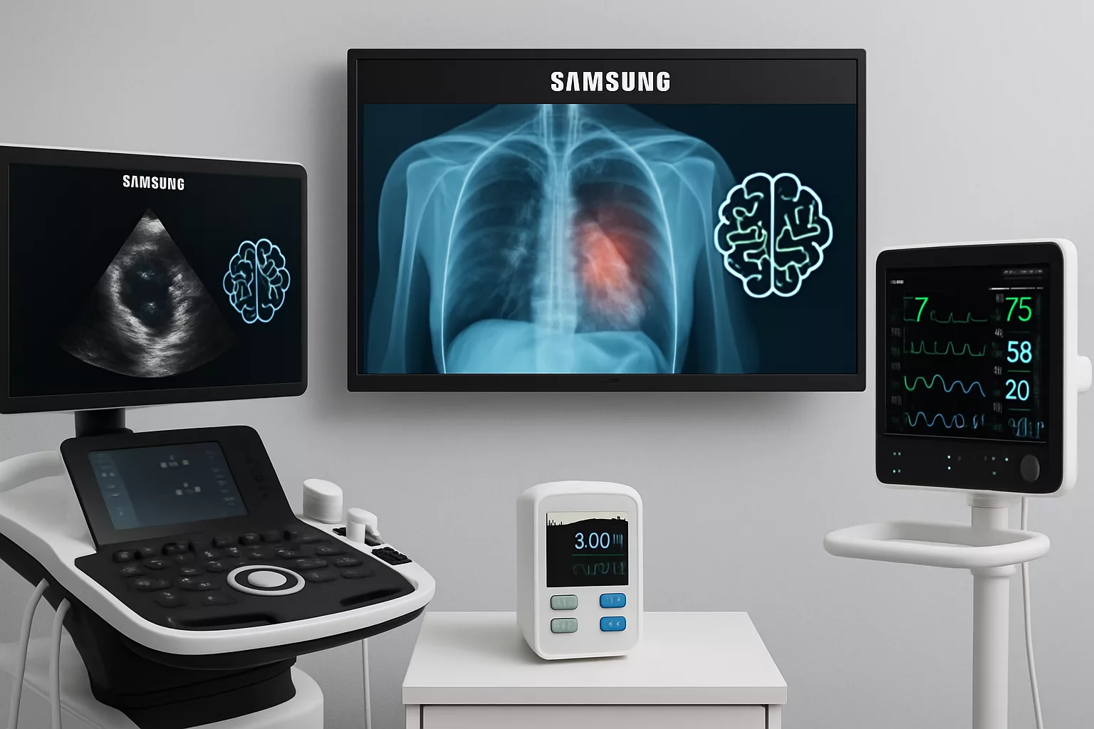 samsung group collabore avec des entreprises américaines et chinoises pour concevoir des dispositifs médicaux innovants intégrant l'intelligence artificielle, visant à améliorer les soins de santé et les diagnostics.